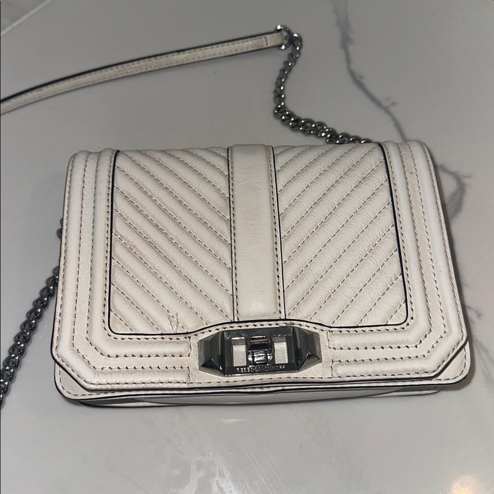 Rebecca Minkoff White Quilted leather Shoulder Bag - Picture 6 of 7